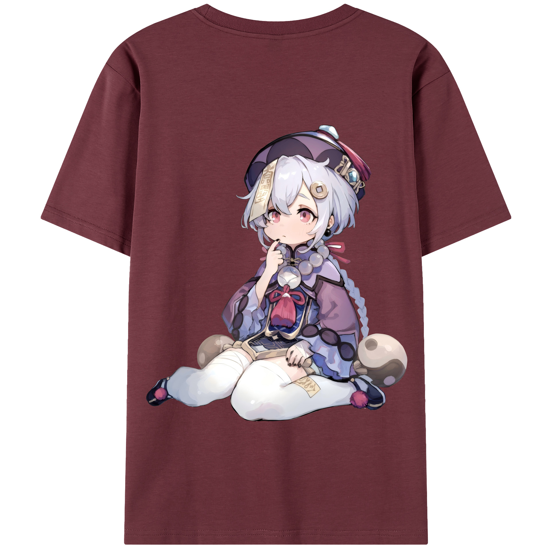 げんし神 七七 なな  genshin Nana 綿100％半袖Tシャツ（背面プリント）